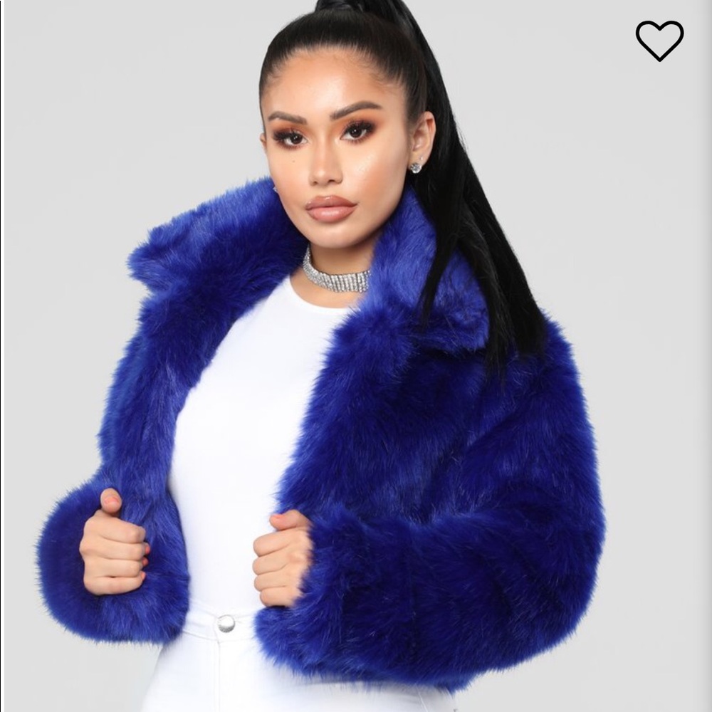 Fashion Nova Fur Jacket Medium
